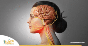 الفرق بين العصب الخامس والسابع